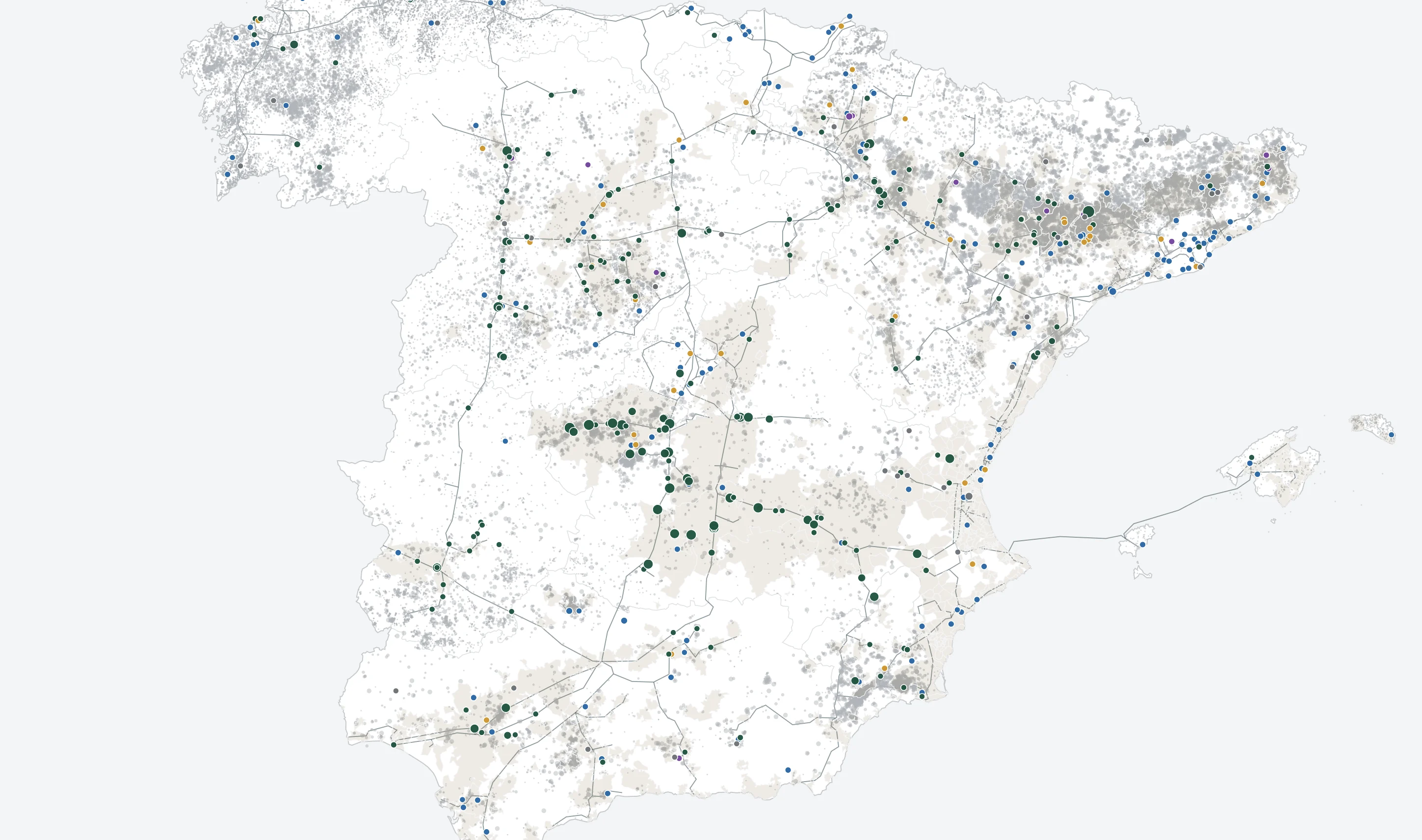 Mapa interactivo de biogás y ganadería en España